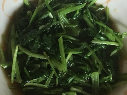 葉大根とべんり菜の醤油炒め